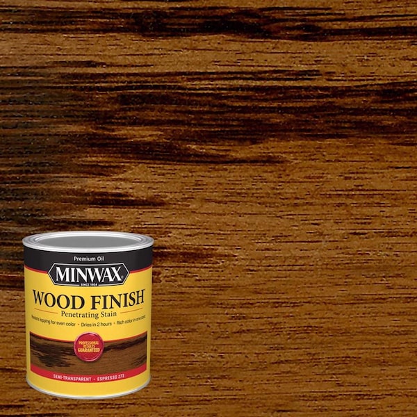 Minwax Wood Finish Semi-Transparent Espresso Oil-Based Penetrating Wood Finish 1 qt 700504444 - main